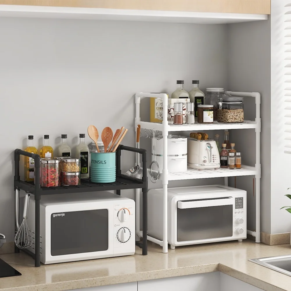 Kitchen Storage Rack Microwave Oven Multi-layer Kitchen Storage Rack Easy Seasoning Countertop Seasoning Oven Placement