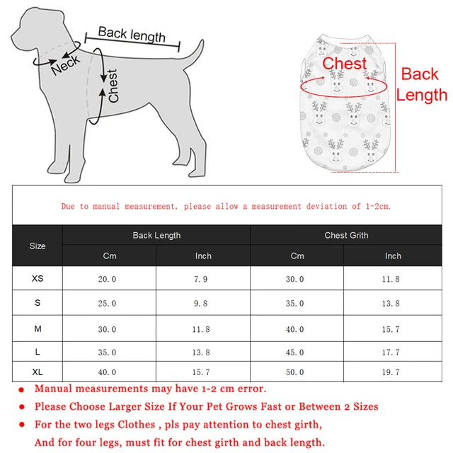 Christmas Cat Clothes Cotton Pet Vest For Small Dogs Cats T-shirt Apparel Puppy Kitten Costume French Bulldog Outfits Party Gift 6