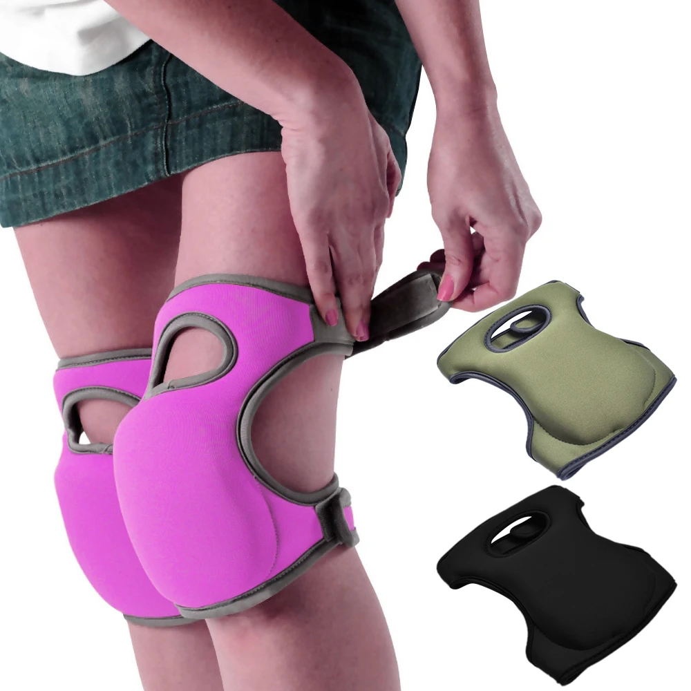 Genouillères De Lutte Tech - Rembourrage Mousse EVA, Taille M, Noir, Fermeture Velcro, Neuves