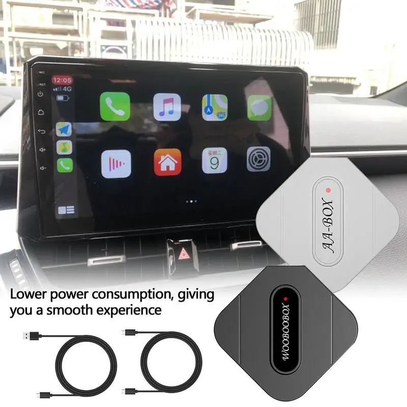 

Car Wireless Car Play Adapter Carlin Kit Car Play AI Box 5.8GHz Fast Plug Play Wireless Auto Car Adapter And-roid Auto Car Play