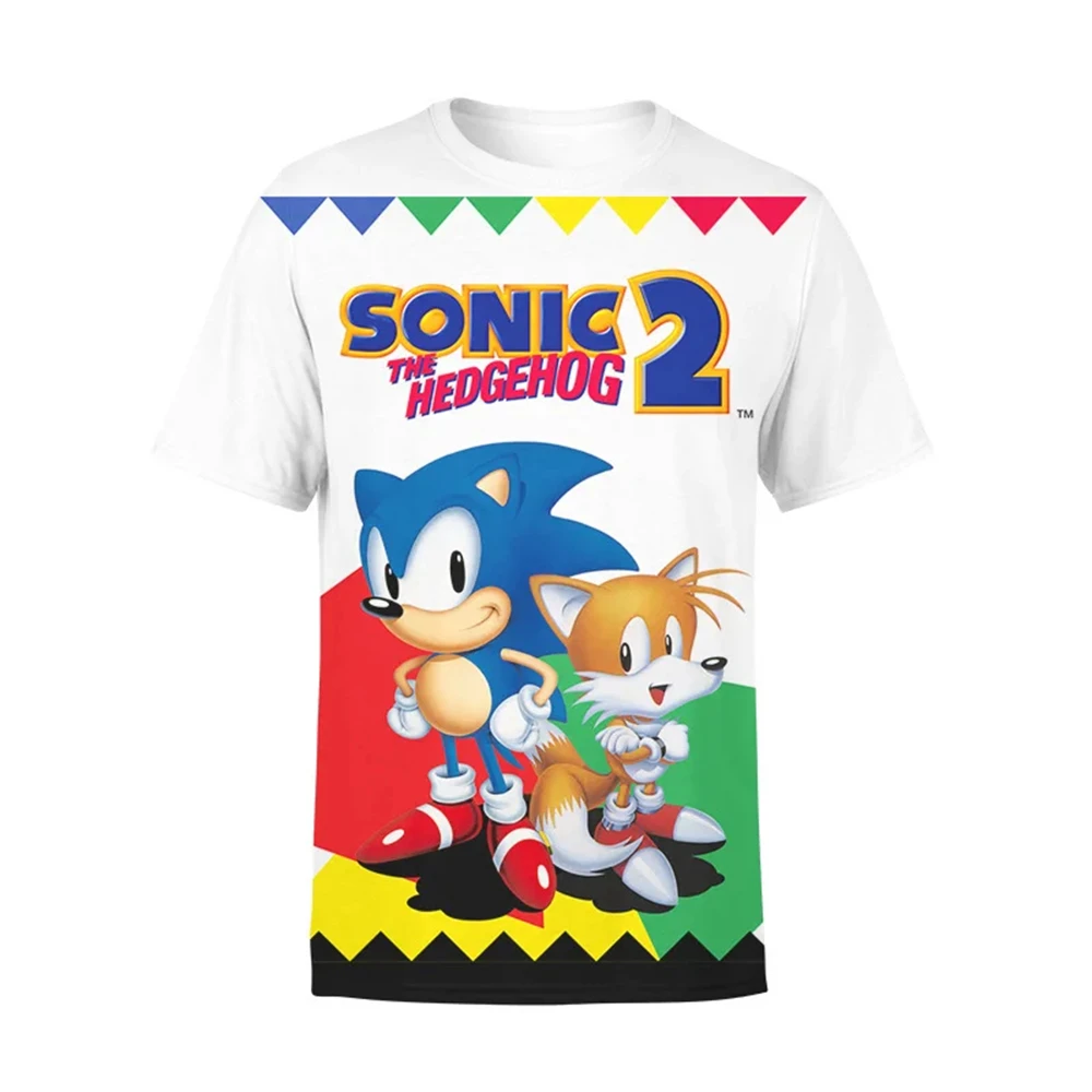 thumbnail image 1 of Ropa para niños Camisetas gráficas de Sonic Camiseta con estampado de dibujos animados para niño Ropa de 8 a 10 años Camisetas para hombre 2024 Ropa de verano para bebé, 1 of 5