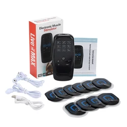Advanced EMS TENS Rechargeable Full Body Massager with 9 Modes and 30 Intensity Levels (Black)