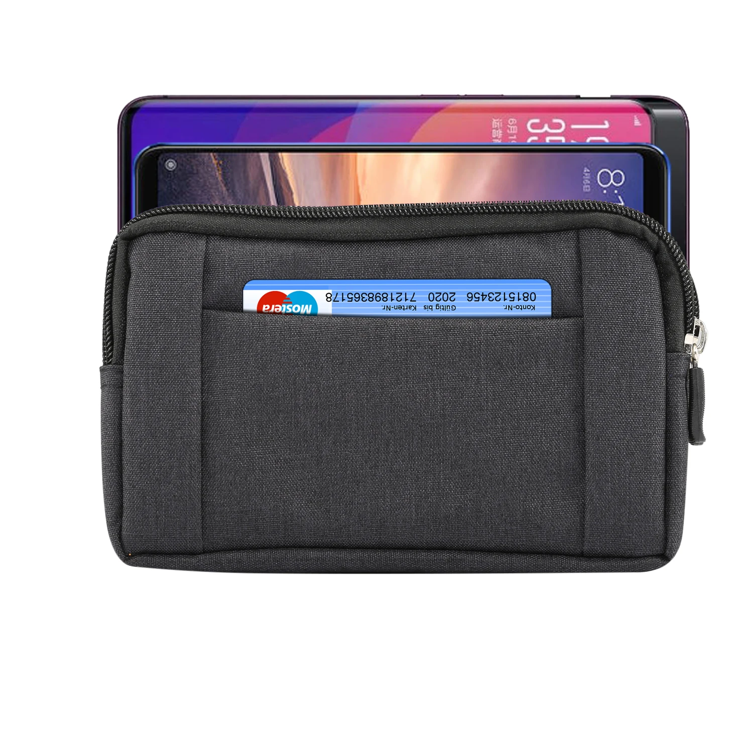 Stylish Denim Phone Pouch with Belt Clip Cover