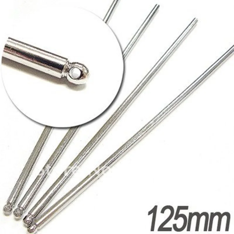 

160pcs/lot bronze tone metal hair stick pins hole (pencil shape) 125x3mm