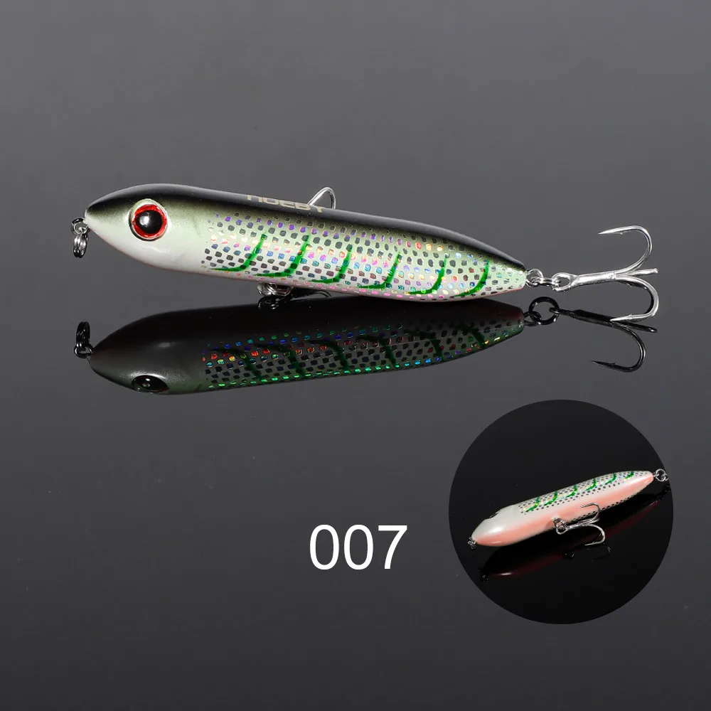 NOEBY-Topwater Pencil Fishing Lure, Hard Baits, Rattlin Wobblers