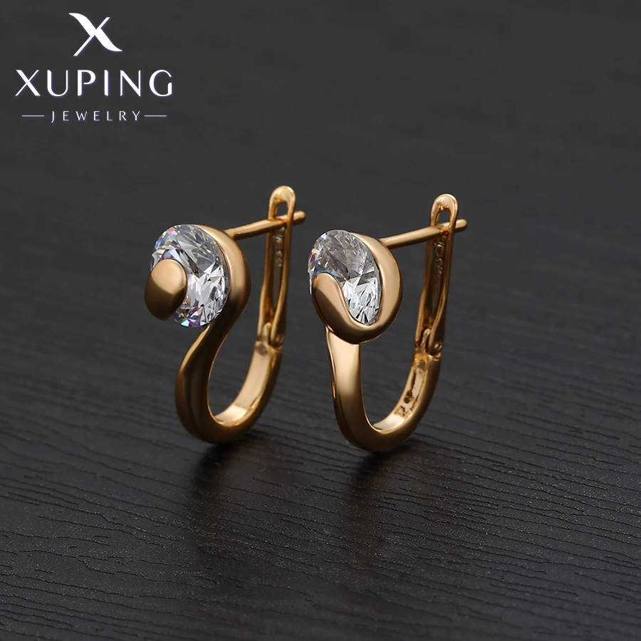 Xuping Jewelry Simple Trendy Copper Alloy Stone Fashion Gold