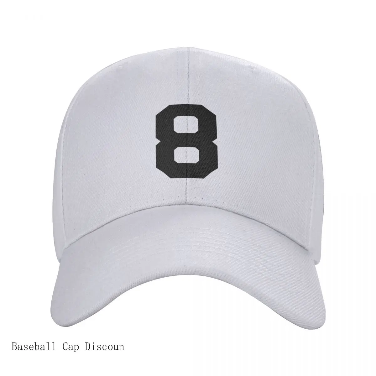 

Number 8, Black eight, Sports number 8 Cap Baseball Cap gentleman hat new hat Caps women Men's Hot