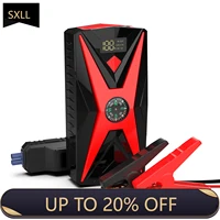 SXLL  2025 New 12v Portable Car Jump Starter with Air Compressor Multifunctional Jump Starter Power Supply with Light Emitting D