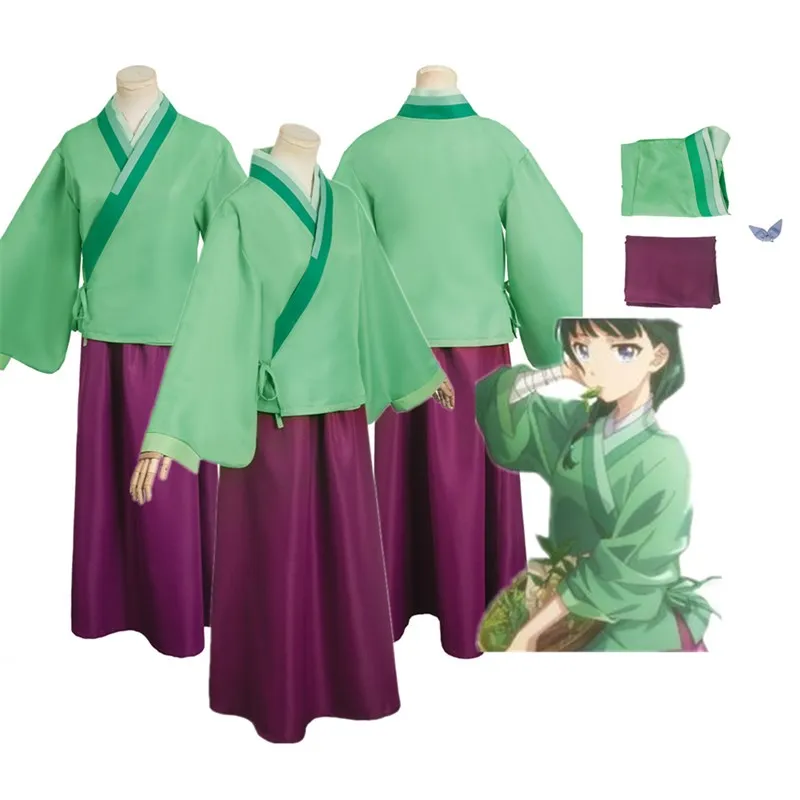 Anime The Apothecary Diaries Maomao Costume Cosplay Donne Adulte Fantasy Kimono Dress Outfit Halloween Carnival Party Suit
