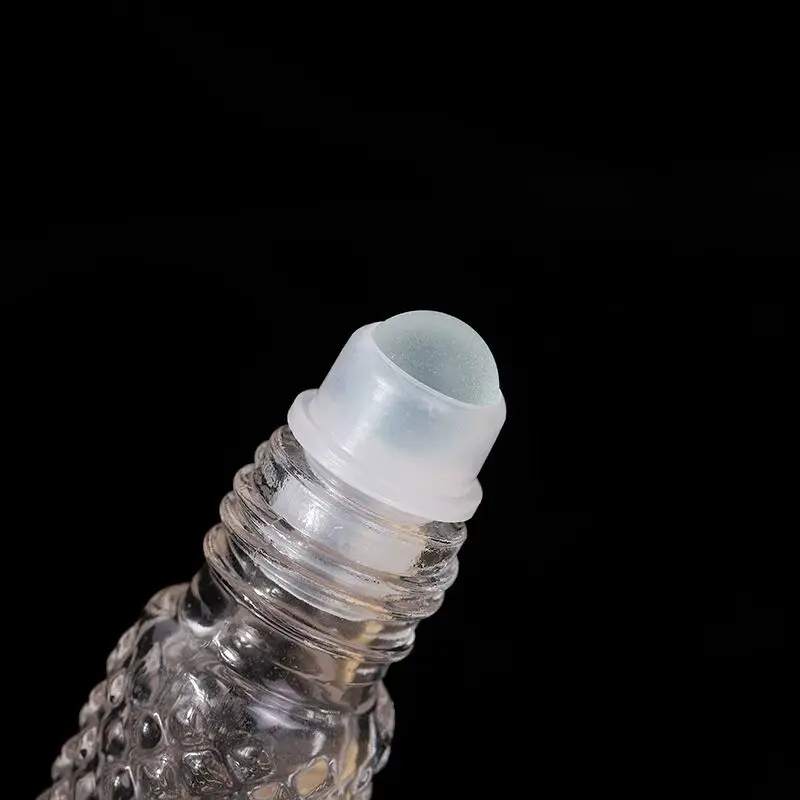 Clear Glass Roller Bottle – 10ml Refillable Leak-Proof Container