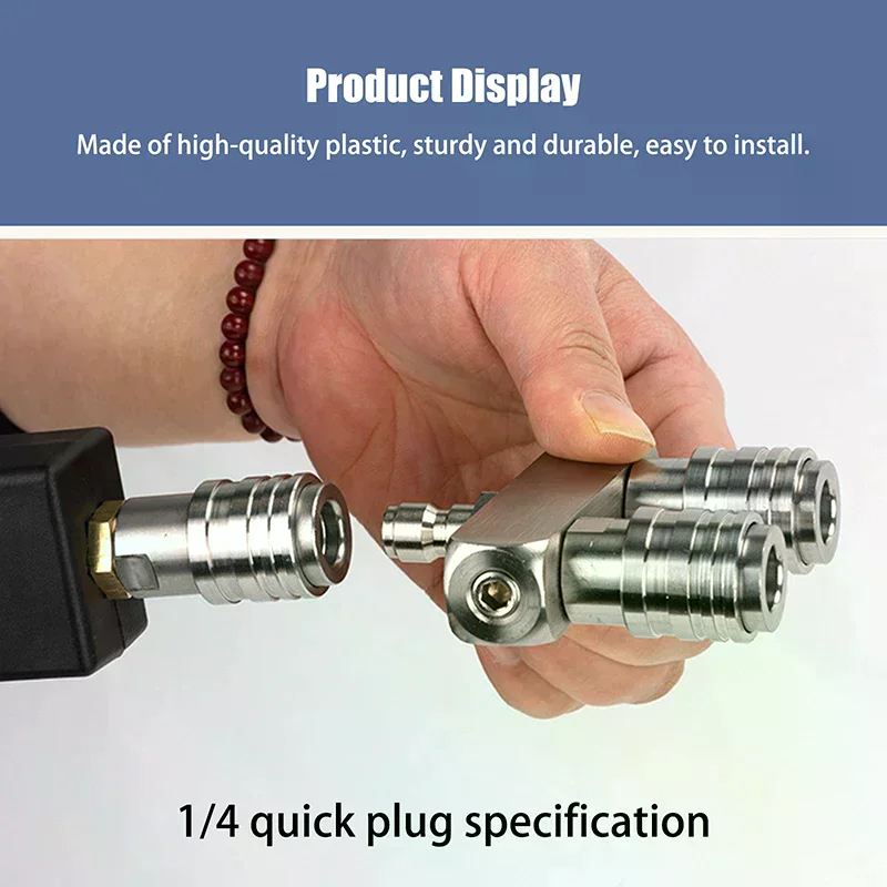 듀얼 카 노즐 어댑터 로드 퀵 커넥트 더블 스프레이 피팅 회전 노즐 자동차 고압 세척기 건 차량 청소 도구