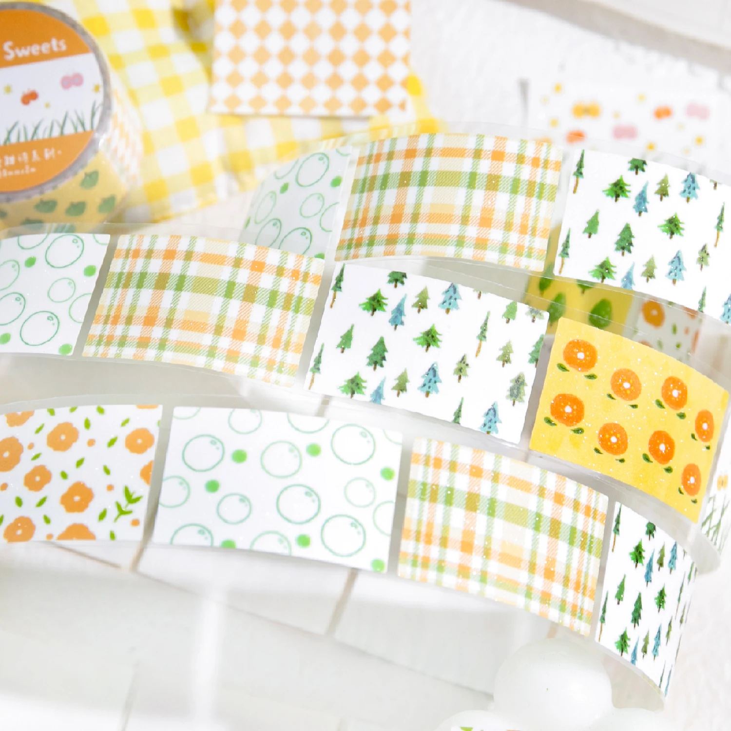 Aesthetic Washi Tape Set for Scrapbooking and Decorative Stationery