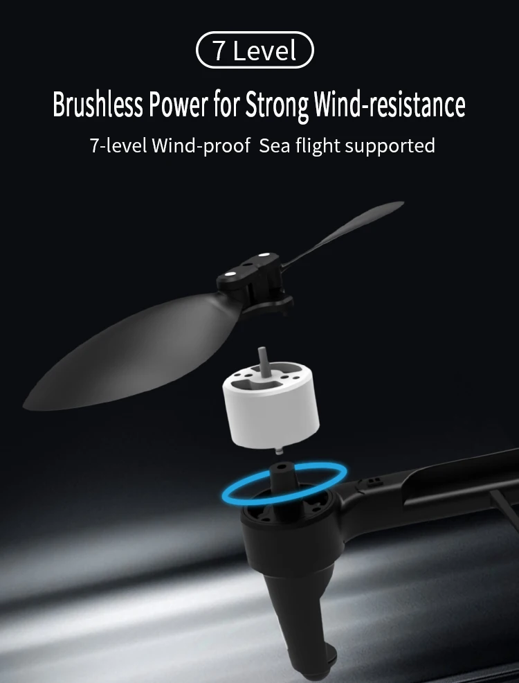 KK13 Drone, Level Brushless Power for Wind-resistance 7-level Wind-proof Sea flight