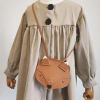 Kids Backpack Fashion Lovely PU Leather Messenger Bag Mini Coin Purse Handbags Girls Cartoon Shoulder Bags Princess Accessories 3