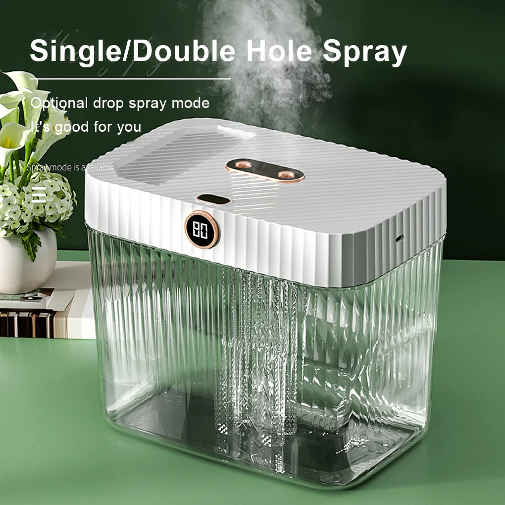 Electric Air Humidifier Remote Control Indoor Room Mist Maker Water Humidification Diffuser Quiet Home Portable  White green