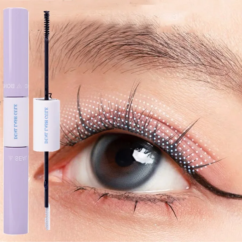 Waterproof Double Head Black Eyelash Glue Mascara Lasting Bond Seal Ciglia Clear Coating Waterproof Strong Hold Quick Dry Makeup