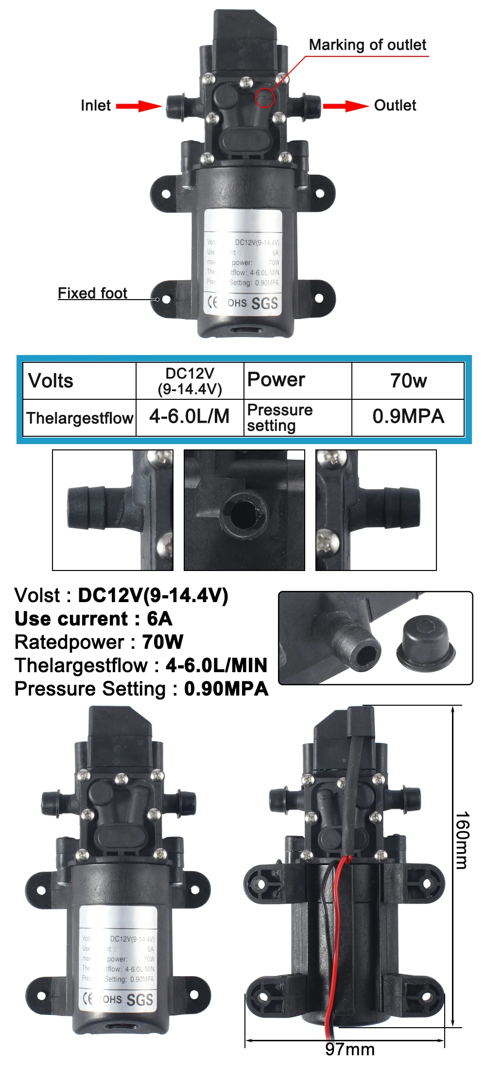 pressão, spray de lavagem de carro, interruptor