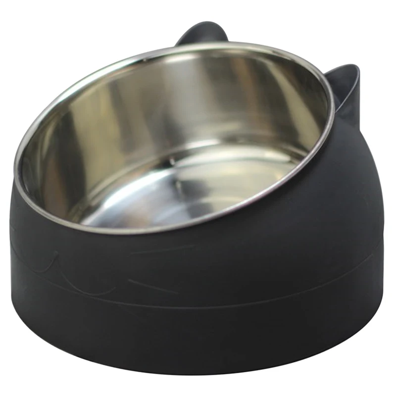 Title 34, Cat Dog Bowl 15 Degrees Tilted Stainless Steel ...