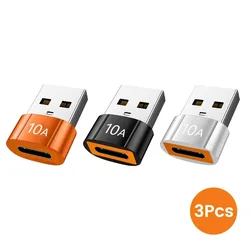 High - Speed OTG USB 3.0 to Type C Adapter - Fast Charging & Data Transfer Converter (3pcs Mixed Color - 1)