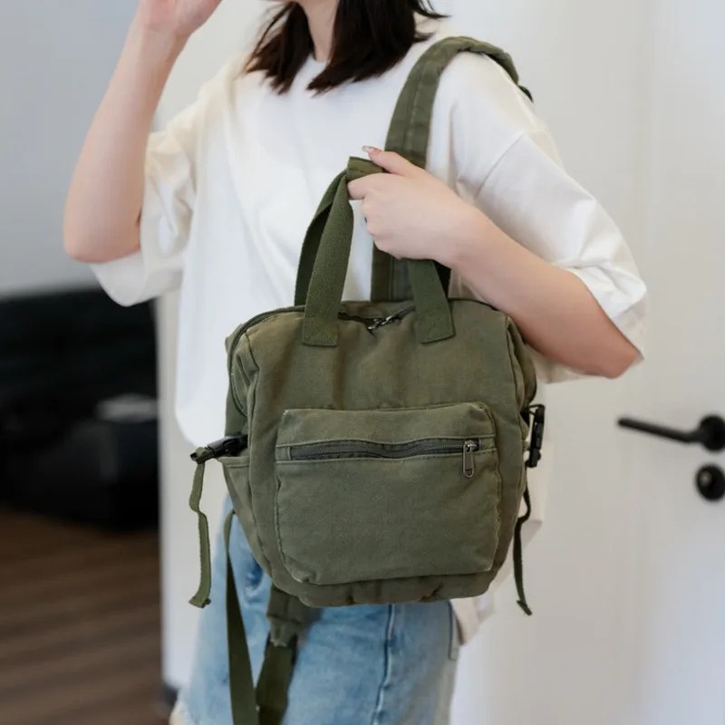Women's Shoulder Bag 2024 New High Quality Canvas Fashion Simple Large Capacity Casual Portable Travel Handbag