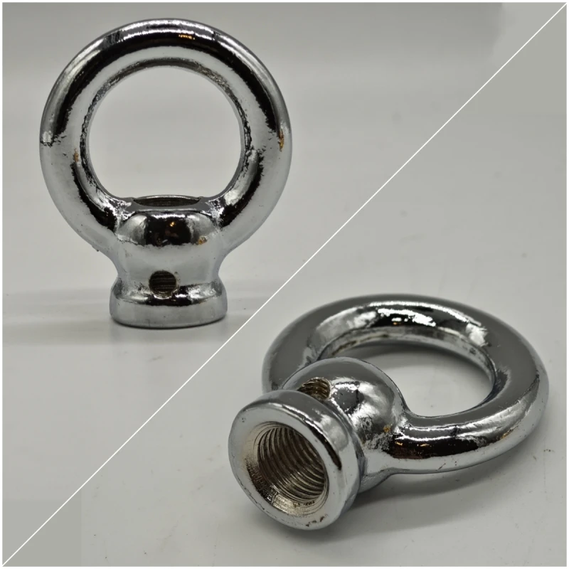 M10 fine tooth chandelier Iron pendant Ring crystal Lamp closed Hook chain load-bearing Iron Ring Lighting Accessories 2 Pieces led lamp accessories