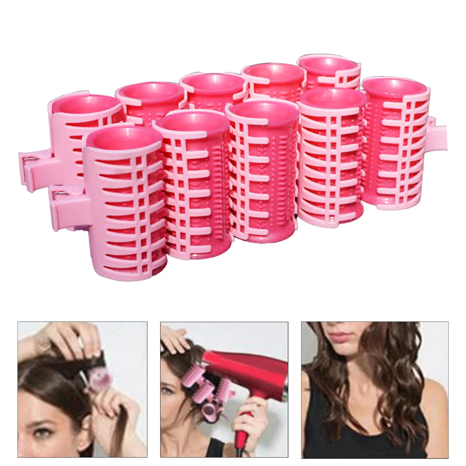 Roller Curlers Air Protable Candy Color Hairdressing Self Supporting Beauty Set for Hair Salon DIY Facial Care 