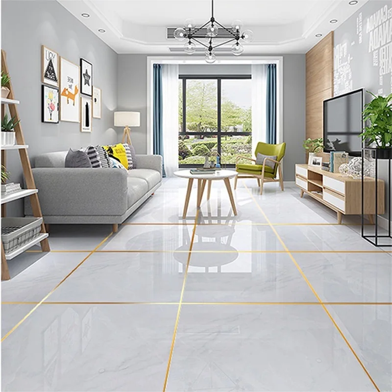 Elegant Metallic Self-Adhesive Tile Gap Sealing Strip - Waterproof Decor Sticker