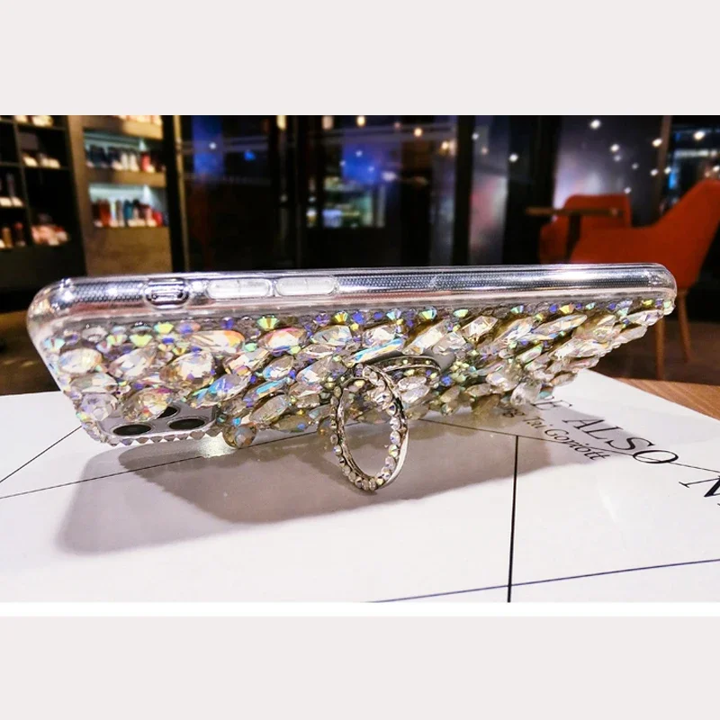 Rhinestone Glitter Case Stand Back Phone Cover for Samsung Galaxy A22 A32 A52 A71 A5 A72 A73 A53 A33 A55 A54