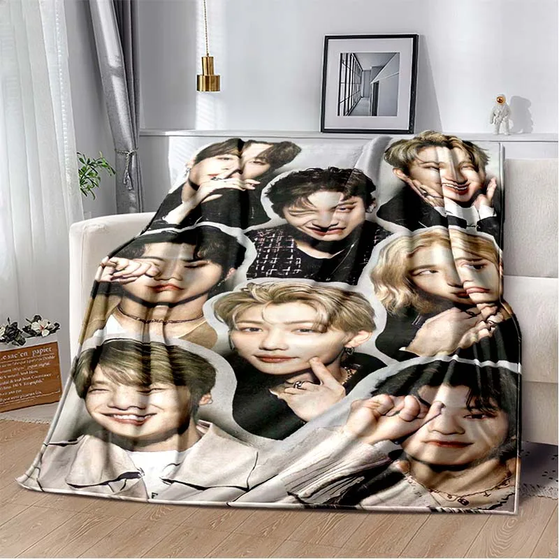 

Модное 3D плюшевое одеяло бродячих детей, певец, KPOP, теплое и удобное украшение для дивана и кровати, одеяло для детей и взрослых, подарок, Воздушная капелька