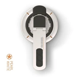 Magnetic 360° Rotating Silicone Phone Grip and Stand with Innovative Pressure - Relief (WHITE)