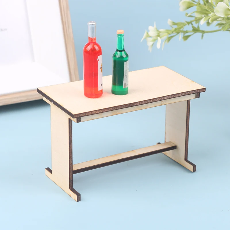 

1/12 Dollhouse Furniture Miniature Wooden Console Table Cabinet Kitchen Room Sideboard Bathroom Living Room Shelf Desk