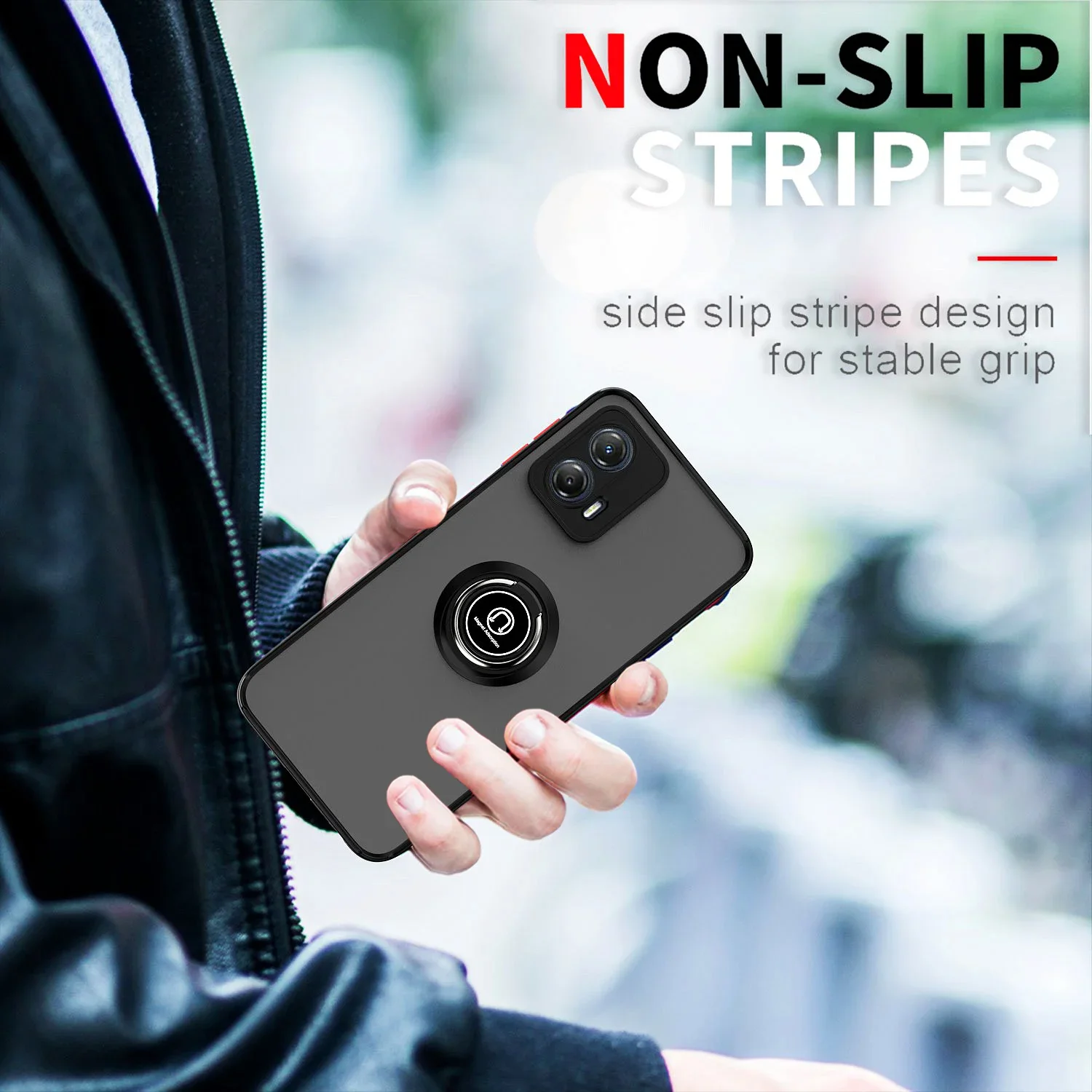 Armor Matte Case Cover Ring Magnetic Holder Stand For Motorola Moto G Stylus 5G G Power Pure Play