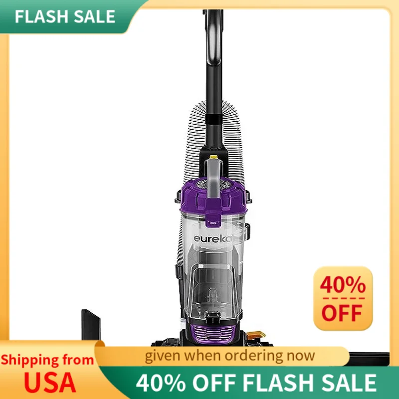 

Eeureka NEU182B PowerSpeed Bagless Upright Vacuum Cleaner, Lite, Purple