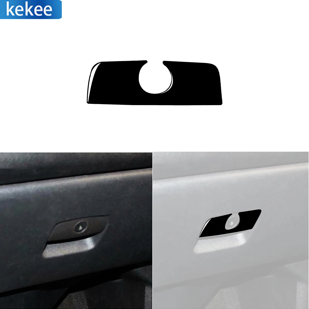 For Chevrolet Silverado For GMC Sierra 07-14 Piano Black Glove Box Puller Cover Car Interior Decoration Accessories Sticker