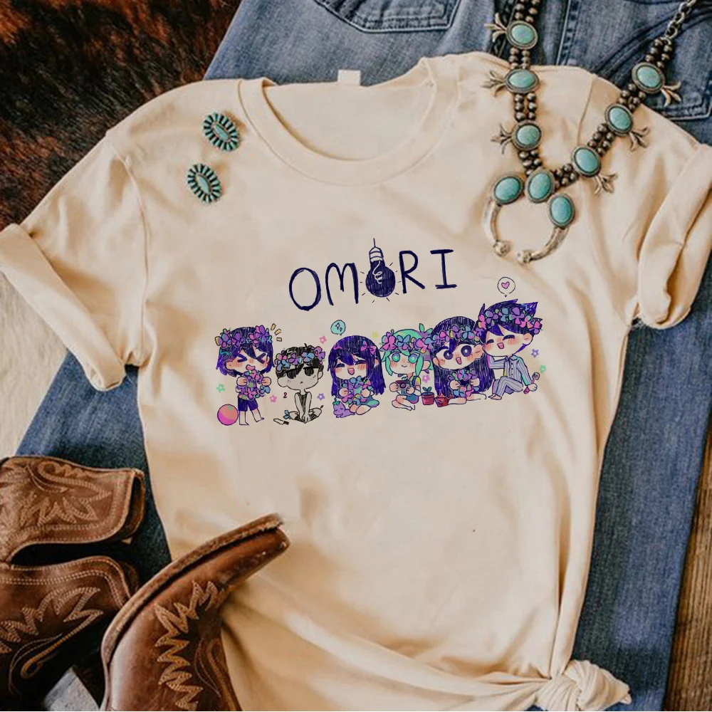 Omori Tee women summer streetwear graphic t shirt female