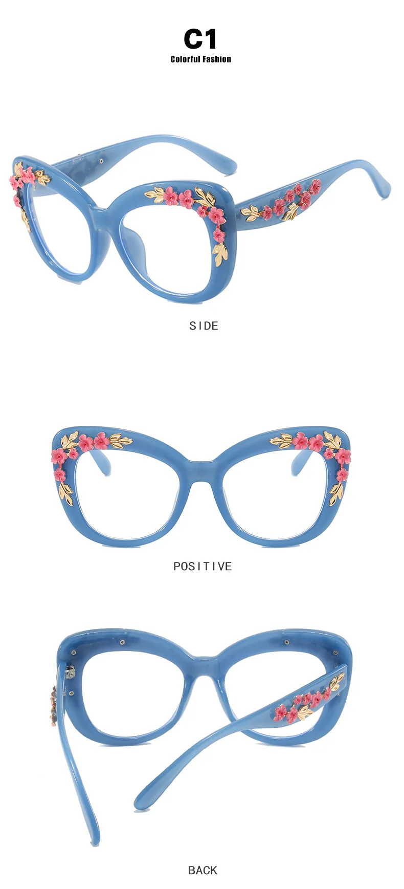 Modische Übergroße Cat-Eye-Sonnenbrille für Damen und Herren Markendesign Trendige Party-Outdoor-Reise-Straßenfotografie-Brille Unisex UV400 – Detail 6