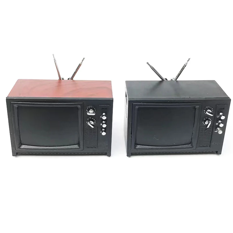 1:12 인형의 집 미니어처 텔레비전 TV 그림 인형 집 가구 모델 장난감 포함