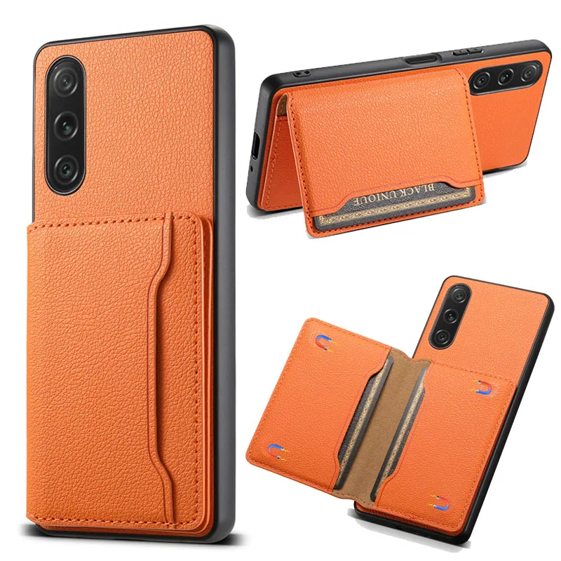 EUCAGR Luxury Multifunctional PU Leather Wallet Phone Case with Card Holder