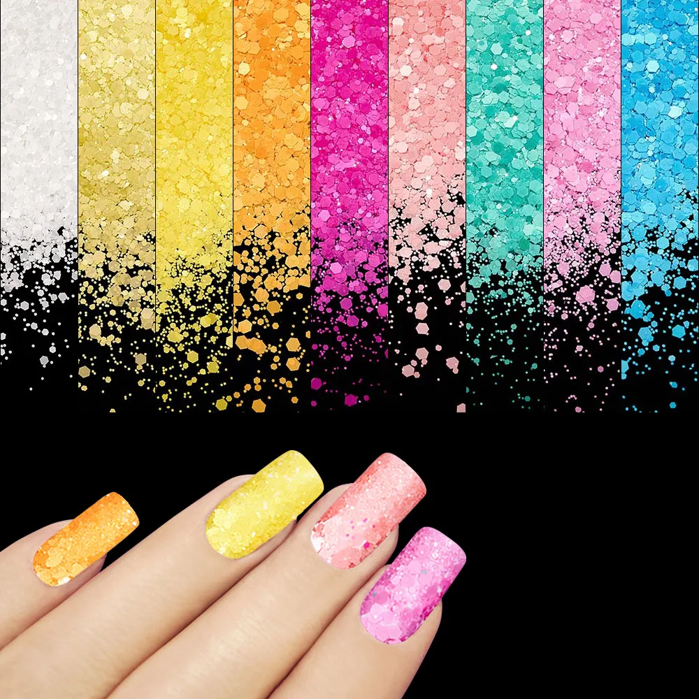 50gPackMattePinkNailArtGlittersDIYNailArtSupplies3DNails