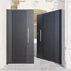 Courtyard Entrance, Villa Entrance, Aluminum Alloy Double Door, Painted Brushed, Customized Size and Color, Durable 4