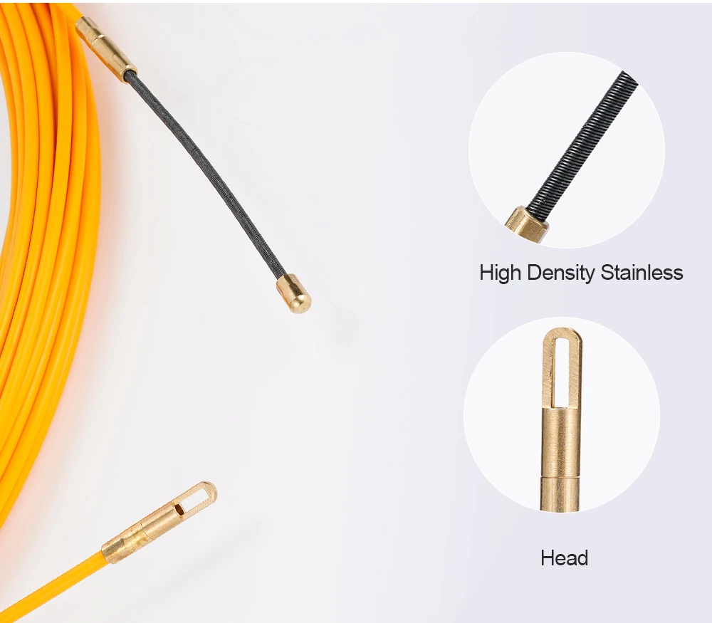 Description Picture 6 of item4MM 5/15/20/25/30M Fiberglass Cable Puller Fish Tape Reel Conduit Ducting Threader Puller Rodder Pulling Lead Wire Wiring Device