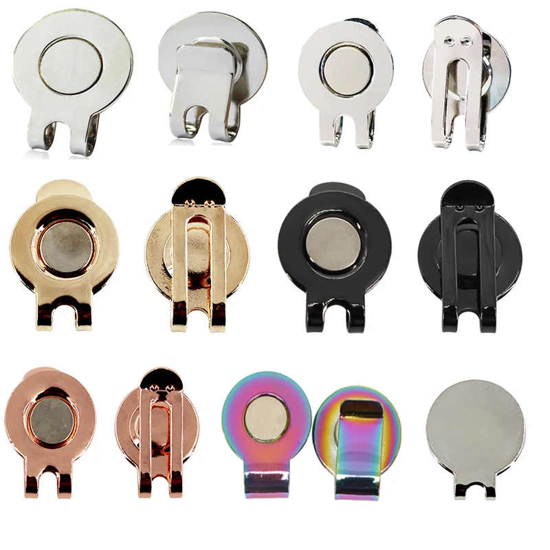 Golf Ball Marker Holder Cap Clips Pack 10 Pcs Golf Supplies Colorful Light Drop Clip