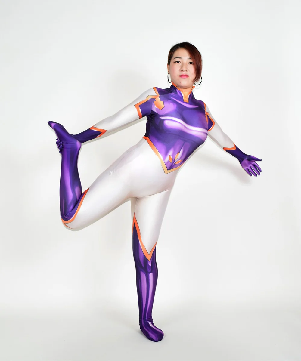 My Hero Academia-Inspired Tsuyu Asui (Froppy) Spandex Jumpsuit Cosplay Costume for Women