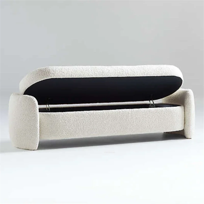 Luxury Stools Bedroom Bed End Stool Home Furniture Living Room Sofa Ottomans Storage Shoe Changing Stool Dressing Chairs A