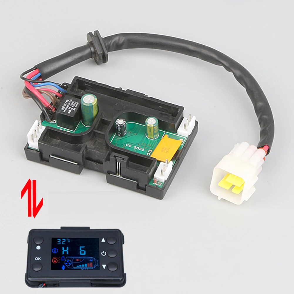 LCD 모니터 스위치 마더보드, 3 핀 삼각형 플러그, 3KW 5KW 8KW 에어 디젤 히터 주차 리모컨, 12V, 24V, 1x