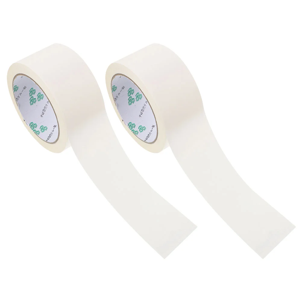 

2 Rolls Writable Paper Sealing Tape Writable Kraft Packing Tape Multi-use Adhesive Packing Tape