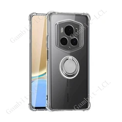Porsche Design Magic 6 Ultimate Lite Ring Holder TPU Silicone Phone Case for Magic6 Ultimate (Ring Case Clear)
