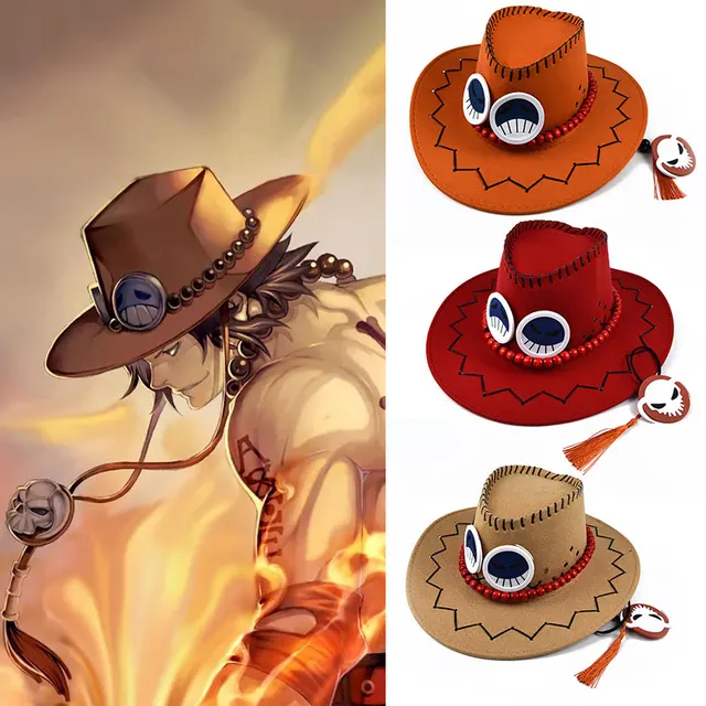 Anime One Piece Luffy Tony Portgas D Ace Hats Anime Cosplay Cowboy Cap For  Men Women Pirates Hats Cartoon Costume Accessories - Animation  Derivatives/peripheral Products - AliExpress