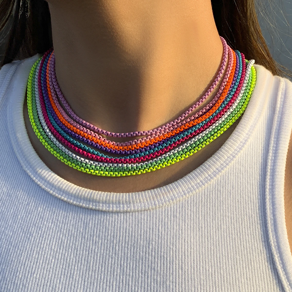 Unique Kpop Vintage Iron Metal Choker 
