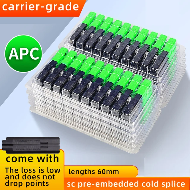 SIGS Fiber Cold Splicer Волоконно-оптический разъем SC-APC Разъем FTTH Встроенный кожаный провод Быстрый разъем 1
